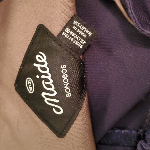 MAIDE BONOBOS 38 X 32 BLUE FLAT FRONT PANTS - Picture 3 of 4